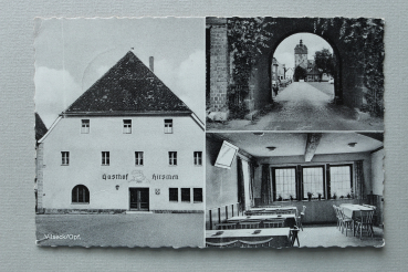 AK Vilseck / 1930-1950 / Mehrbildkarte / Gasthof zum Hirschen / Tor